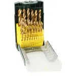 Bosch 2607017154 HSS-i keerdpuuride komplekt 25-osaline TiN-kattega silindrilise varrega