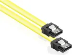 GoodConnections SATA 6 Gb/s kaabel metallklambriga, 0,50 m, kollane 5047-A05Y