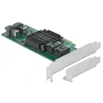 DeLOCK PCI Express x8 kaart 4 sisemise SFF-8643 NVMe pordiga, madala profiiliga