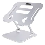StarTech.com s&uuml;learvuti alus lauale, ergonoomiline reguleeritava k&otilde;rgusega s&uuml;learvuti alus, alumiinium, kaasaskantav, toetab kuni 10 kg, kokkupandav s&uuml;learvuti hoidik lauale - nurga all s&uuml;learvuti t&otilde;stuk/aluspind