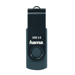 Hama Rotate USB-m&auml;lupulk, 256 GB, USB 3.0, petroolsinine