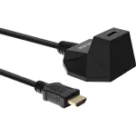 InLine HDMI jaam, HS HDMI-kaabel Ethernetiga, M/N, must, kuldsed kontaktid, 3 m