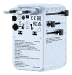 Verbatim Charge 'n' Travel 100W universaalne reisiadapter sisset&otilde;mmatava kaabliga, sinine