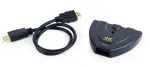 Gembird DSW-HDMI-35 3-pordiline HDMI l&uuml;liti, must