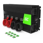 Toiteinverter Green Cell INV12 3000 W 12 V kuni 230 V, 50 Hz, 1 USB, aktiivne jahutus, must