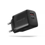 Seinalaadija Axagon ACU-PQ20 QC3.0 PD USB-C 20W Must