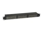 Equip 48-pordine Cat.6 varjestatud patch-paneel, must