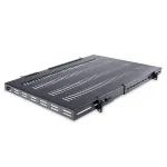 StarTech.com ADJSHELFHDV 1U reguleeritav ventileeritav serveririiuli riiul, tugevdatud, 150 kg, reguleeritav paigalduss&uuml;gavus 49,5&ndash;97,4 cm (19,5&ndash;38 tolli), 19 tolli, must