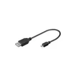 Wentronic Goobay USB 2.0 Hi-Speed Adapter, 0,2 m - USB 2.0-pistikupesa (t&uuml;&uuml;p A) > USB 2.0 micro-pistik (t&uuml;&uuml;p B) (95194)