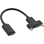 InLine USB 3.2 C emane / emane &auml;&auml;rikuga kaabel, must, 0,20m
