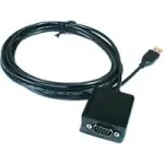 Exsys EX-1301-2 USB 1.1 &ndash; RS-232 jadaadapterikaabel, 9-kontaktne, 1,8 m, must