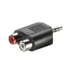 3,5 mm adapter VALUE 3,5 mm isane kuni 2x RCA emane