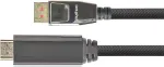 GC M0218 - DisplayPort 1.4 HDMI 2.0 A-pistikule, 3 m, must - Digitaalne/kuvar/video (GC-M0218)