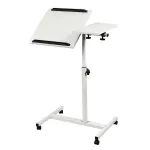 Maclean mobiilne laua-/s&uuml;learvutialus, valge, k&otilde;rguse reguleerimine 59-89 cm, max 30 kg, MC-121 W
