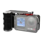 Metallist kaitsekarp Puluz k&auml;epidemega DJI Osmo Action 5 Pro / Action 4 / Action 3 jaoks