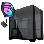 Lian Li O11 Vision Compact PC-Enclosure Bundle + 3x UNI FAN SL-INF 120 Reverse Blade Fan - must