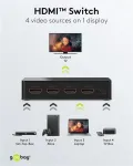 Goobay HDMI&trade;-Umschaltbox 4 to 1 (4K @ 60 Hz) (58489)