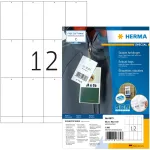 T&ouml;&ouml;kindlad sildid HERMA A4 52,5x93,5 mm valge paber ilma liimita 1200 tk