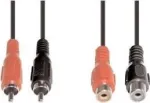 Audio kaabel e+p B 98/5 5m 2 x RCA Must Punane