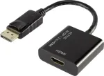 Video konverter Renkforce DisplayPort HDMI-le, mudel 1407508, must