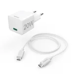 Hama 00201675 mobiilseadme laadija Peakomplekt, Akupank, Nutitelefon, Tahvelarvuti Valge Vahelduvvool Kiirlaadimine Siseruumides