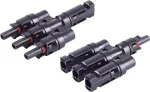 shiverpeaks &reg;-PV4 T-adapteri komplekt, 3/1, IP68, 1,5 kV, must (BS02-21013)