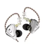 KZ ZSX NO MIC In-Ear Monitor K&otilde;rvaklapid - 6 Draiverit H&uuml;briid, 10mm D&uuml;naamiline + 5 BA, Eemaldatav Kaabel, 3,5mm L-Pistik, &Uuml;le K&otilde;rva, Tsingisulam & Vaik