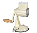 Zassenhaus Drum Grater Classic Cream - 3-trummiline p&ouml;&ouml;rdriiv roostevabast terasest trumlitega, imialusega, ergonoomilise v&auml;ntkangiga