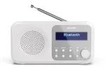Sharp DR-P420(WH) Tokyo kaasaskantav digitaalraadio, kaasaskantav, digitaalne, DAB, DAB+, FM, automaatne otsing, automaatne h&auml;&auml;lestus, 2 W, AAC