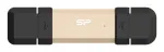Silicon Power DS72 1 TB kaasaskantav SSD, USB 3.2 Gen 2, USB-A/USB-C, kuldne