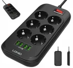 LDNIO SE6403 pikenduspesa, 6 pistikupesa + 4 USB