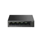 Haldamata kommutaator TP‑LINK LS105P, 5x Fast Ethernet (10/100) porti, 4x PoE-porti, 1 Gbit/s kommutatsiooniv&otilde;ime, ventilaatorita, must