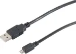 SHIVERPEAKS S-Conn 77183-HQ 3m USB A - Micro-USB B isane-iseane must USB-kaabel