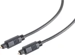 ShiverPeaks S/CONN maximum connectivity digitaalne optiline helikaabel, Toslink isane - Toslink isane, 3,0 m, must 69004-3.0