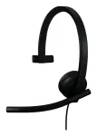 Logitech H570e - K&otilde;rvaklapid - Pealekantavad - Juhtmega - USB-C - Sertifitseeritud Microsoft Teamsile (981-001427)