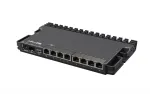 Juhtmega ruuter MikroTik RB5009UG+S+IN &mdash; 1x RJ-45, 7x Gigabit vask, 1x SFP+, PoE, DC, 2,5 GbE liides, must