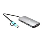 i-tec USB 3.0 USB-C/Thunderbolt 3x Display Metal Nano Dock LAN-iga ja toiteallikaga 100 W