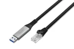 DIGITUS USB 3.2 Gen1 - RJ45 Etherneti kaabel - CAT6a S/FTP Must - 10m