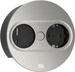 Pistikupesa t&uuml;&uuml;p F Bachmann 946.004 USB A USB C roostevaba teras