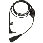 Jabra QD 3,5 mm pesale koos vastamisnupuga Alcateli jaoks, kaabel, must