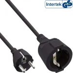 Pikendusjuhe InLine 16403 must 3m lastekaitsega