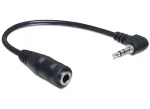 Helikaabel DeLOCK 65397 0,14 m 2,5 mm isane 3,5 mm emasele must