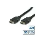 VALUE HDMI Ultra HD with Ethernet - HDMI-kaabel Etherneti-ga - HDMI isane kuni HDMI isane - 2 m - topeltisolatsioon - must