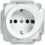 BUSCH JAEGER 2011-0-2605 - CEE 7/3 - 2P+E - valge - 250 V - 16 A - 71 mm