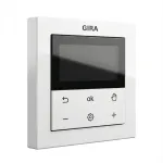 Digitaalne ruumitermostaat Gira System 3000 Bluetooth, valge, LCD-ekraan