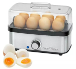 ProfiCook PC-EK 1275 munakeetja, 400 W, kuni 8 muna, must/roostevaba teras (501275)