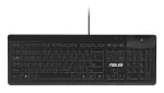 Juhtmega t&auml;issuuruses klaviatuur ASUS KU100 must, eesti klaviatuuripaigutus, USB Type-A, 2 m kaabel