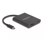 DeLOCK USB USB-C adapter DisplayPort-ile 8K HDR toiteedastusega 60 W