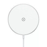 Wireless Magnetic Charger CHOETECH T580 15W Valge &mdash; magnetiline Qi juhtmeta laadimisalus
