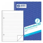 Writing Notebook A5 Avery 904 50 Sheets Blue Valge